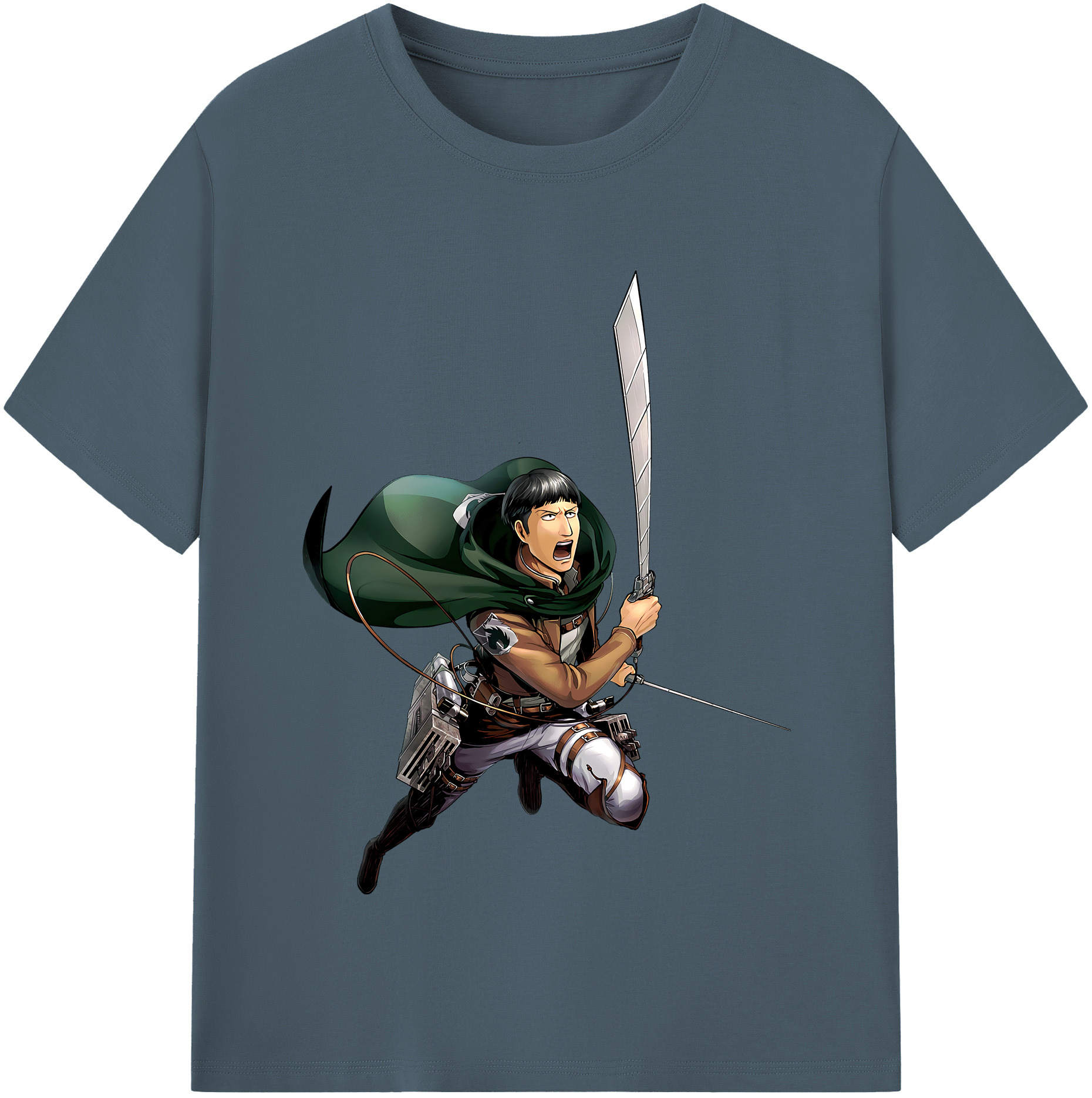 （画像用） 進撃の巨人 Attack on Titan 綿100％半袖Tシャツ（フロントプリント）